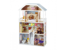 爆款 女孩豪华过家家木制娃娃屋儿童大型玩具屋城堡别墅