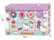 捷雅妮公主糖果粉盒彩妆套装过家家女孩玩具J-623