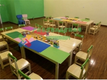 珠海汕头韶关早教培训中心课桌椅儿童美工绘画桌椅厂家