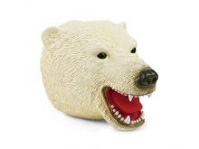新凯纳X306北极熊手偶头仿真动物模型手套