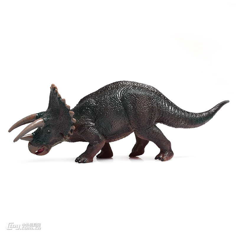 侏罗纪世界仿真动物模型仿真三角龙玩具8002A