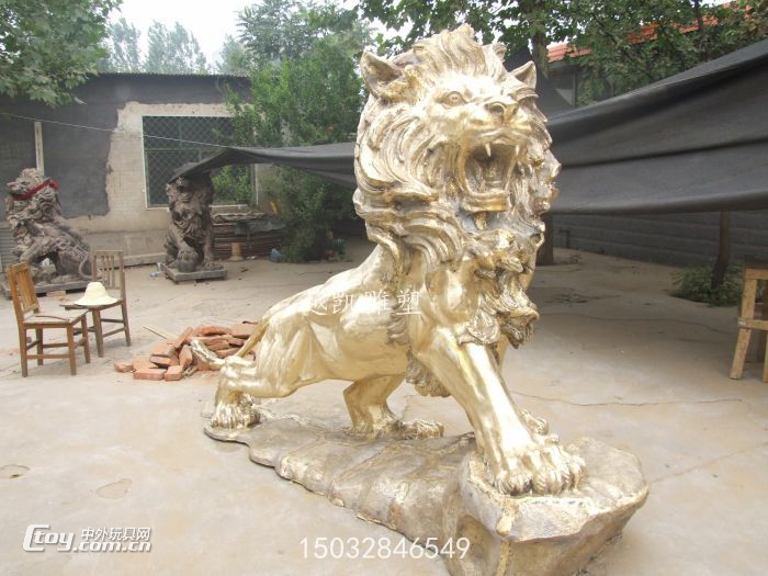 精品铜狮子雕塑 铸造铜狮子雕塑 专业铜狮子雕塑生产厂家