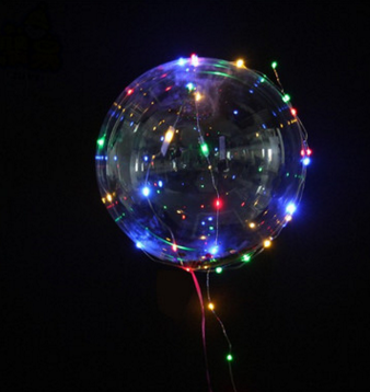 生日派对用品儿童玩具氢气球发光波波球自动升空充气气球