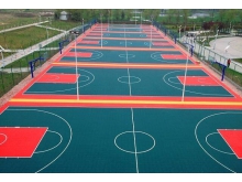 贵州室外篮球场悬浮拼装地板用途