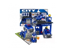 未来城市保护者警察场景教育玩具系列豪华装