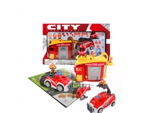 未来城市保护者多功能场景教育玩具消防系列豪华装