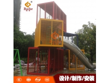 大型景区儿童迷宫钻网不锈钢滑梯组合游乐设备户外儿童拓展滑滑梯