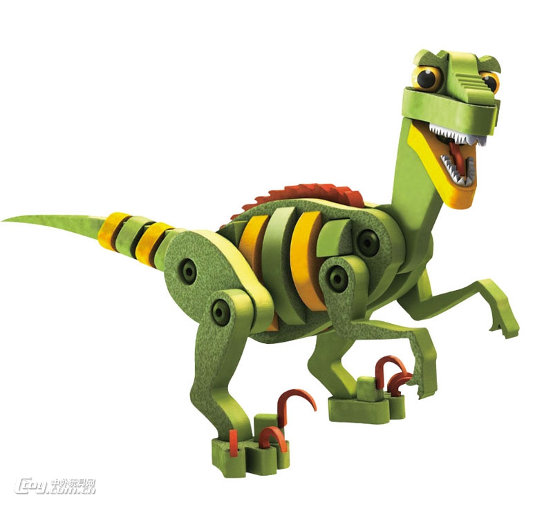 EVA泡沫拼装积木606儿童创意益智侏罗纪世界恐龙积木玩具