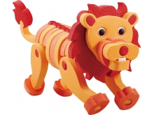 EVA泡沫积木618狮子儿童拼插手工动物创意儿童玩具