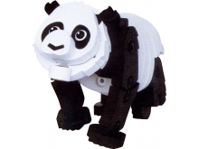动物3D立体EVA泡沫积木619熊猫益智儿童拼装动物积木