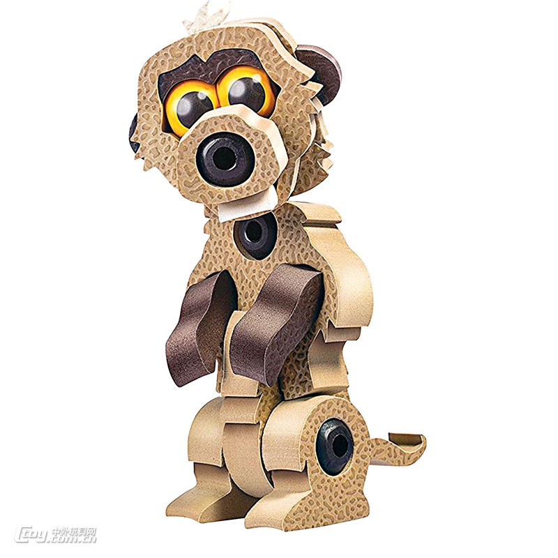 EVA泡沫动物拼装积木623狮子狐猴（二合一）手工创意玩具