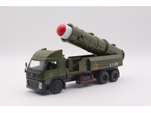 YS006-2圆头导弹车合金军事模型车玩具