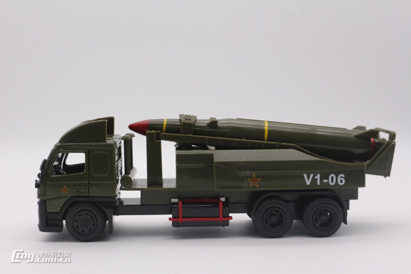 YS006-2绿火箭合金军事模型车玩具