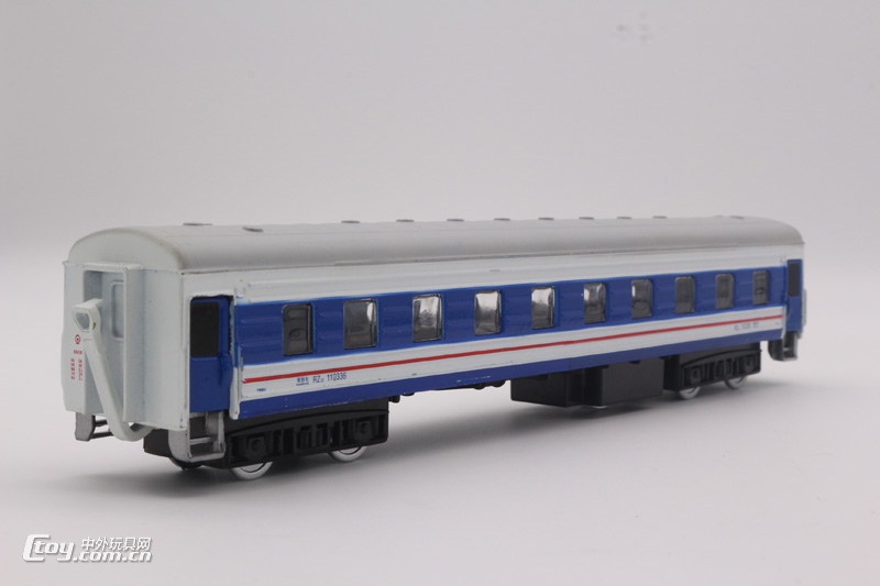 YS009-3合金仿真火车厢声光车模玩具批发