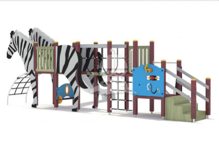 kangpan 非标定制儿童游乐设备PE板滑梯攀爬组合