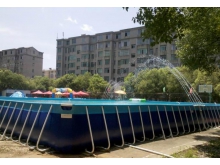 大型充气水上乐园 户外水上组合式滑梯游乐设施 移动支架水池