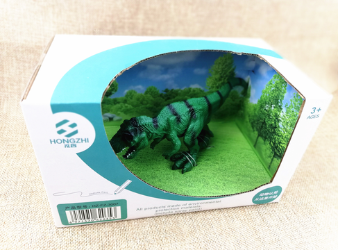 义乌泓智搪胶玩具批发厂家仿真动物老虎狮子恐龙动物模型