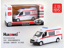 华达威马珂垯正版授权奔驰中国版救护车合金车模