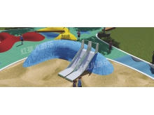 创意不锈钢滑梯无动力亲子乐园系列 彩虹绳网趣味游乐设备批发