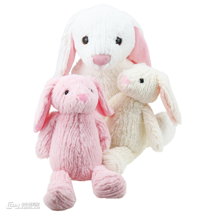 厂家定制可爱萌萌兔子毛绒玩具 可爱亲子小白兔公仔来图订制礼物
