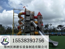 郑州非标无动力游乐设备厂家,户外不锈钢滑梯定制价格