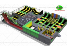 蹦床主题乐园软体淘气堡儿童亲子乐园设施大型组合玩具滑梯