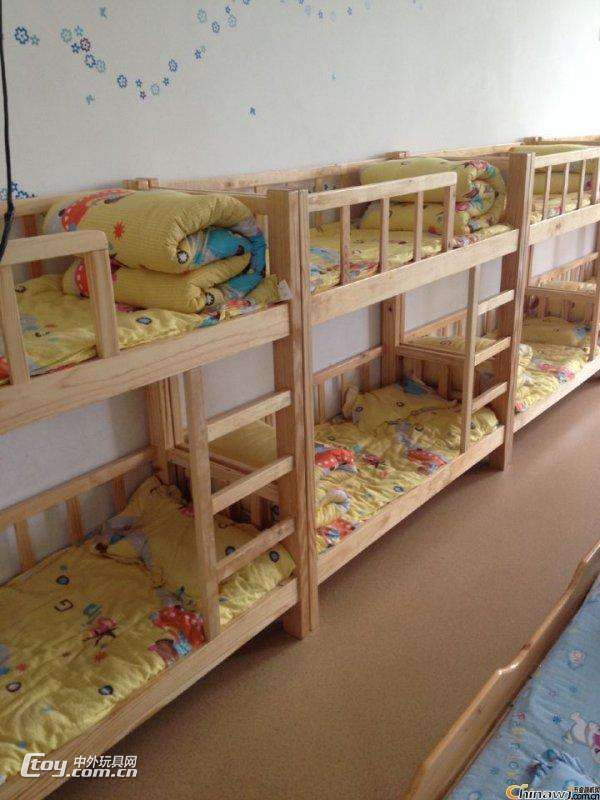 成都/宜宾幼儿园学生实木双层床价格表，厂家特惠