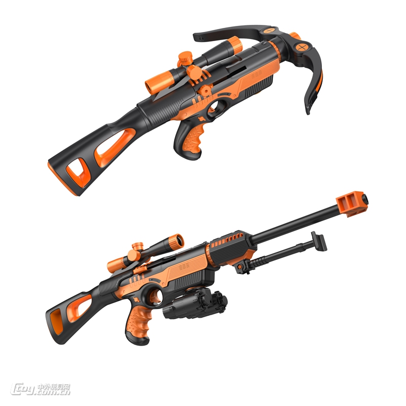 MAGFUN磁性玩具组合枪（酷黑款）巴雷特+弩—橙