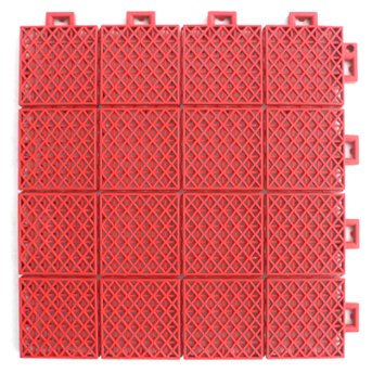 室外双层米格纹软连接悬浮式拼装塑胶地板塑料拼装式地板生产厂家