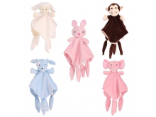 厂家直销儿童可爱动物安抚巾毛绒玩具毛绒安抚玩具毛绒玩具定制