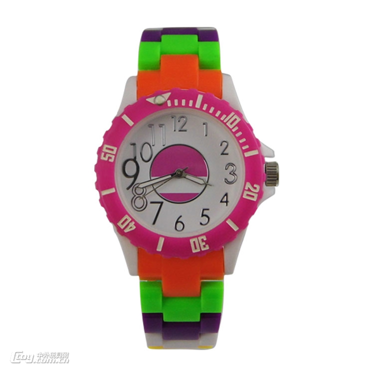 手表厂供应新款乐高积木彩色儿童玩具塑胶礼品手表