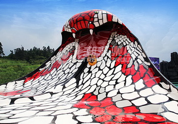 广州潮流水上乐园设备厂家提供大型水上乐园设备眼镜王蛇滑梯