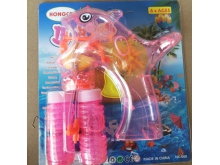 馨彩008粉红色透明海豚泡泡枪儿童吹泡泡玩具（24PCS)