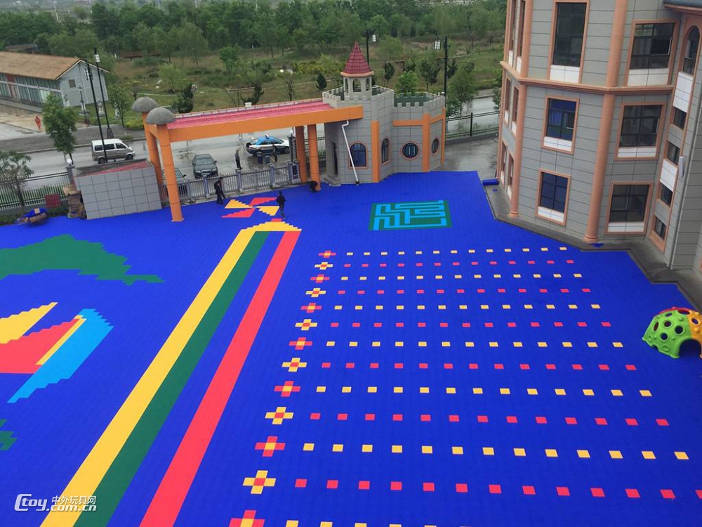 海南幼儿园悬浮地板室外拼装图案设计