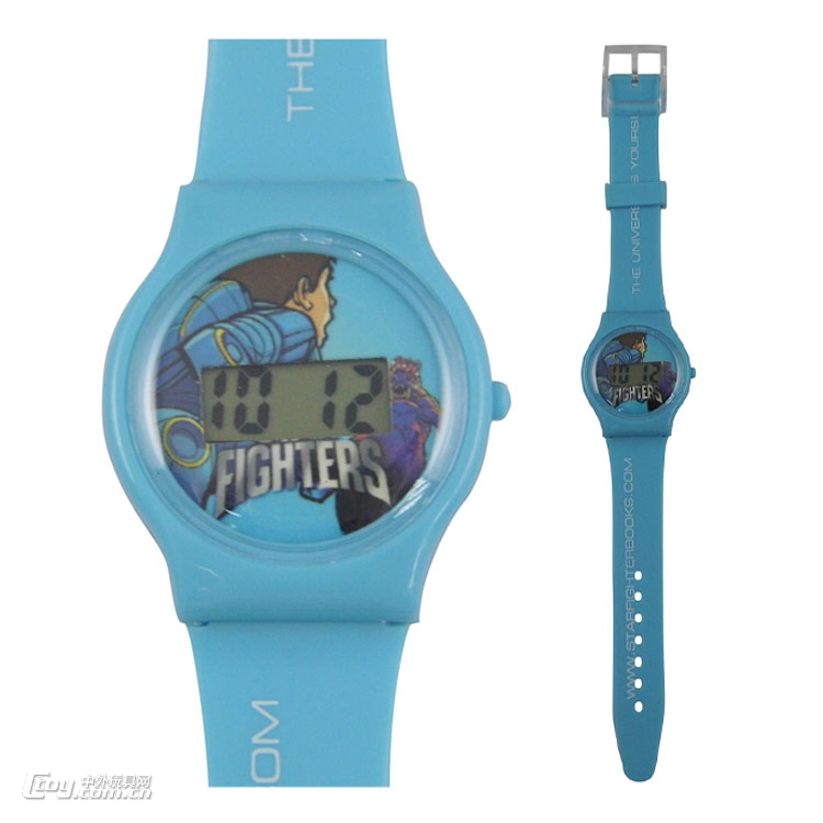 时霸手表工厂供应新款儿童礼品环保塑胶LCD电子手表