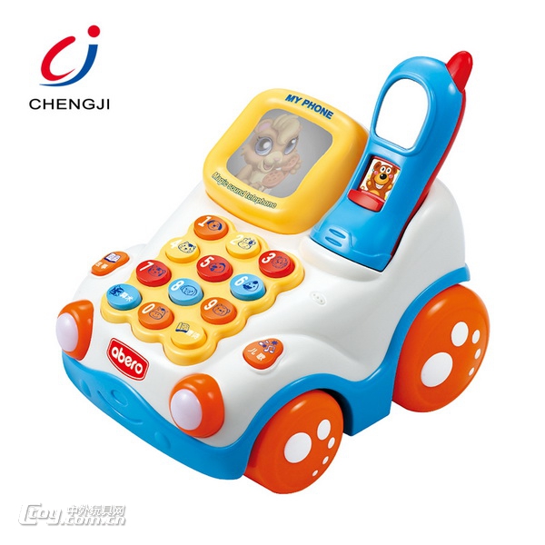 婴童玩具卡通电话车