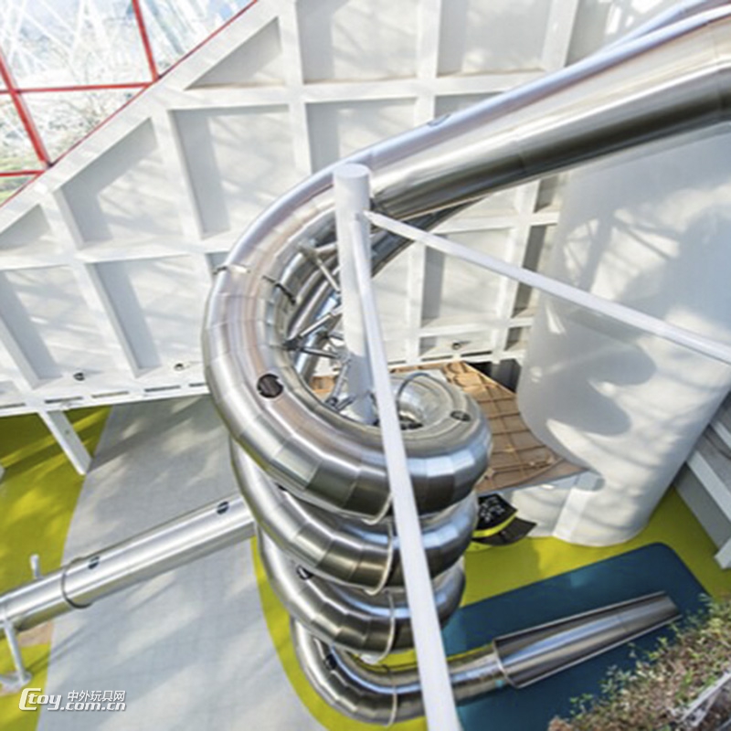 不锈钢滑梯高空螺旋滑梯户外景观游乐设备专业非标厂家定制