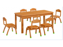 幼儿园长方桌，六人桌