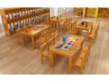幼儿园家具木制课桌椅