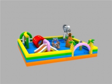 儿童充气城堡定迷宫制订做厂家迷宫闯关水上乐园大型游乐设施出售