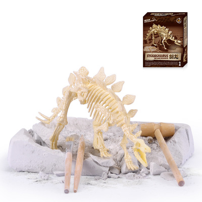 考古挖掘可拼装恐龙骨骼模型