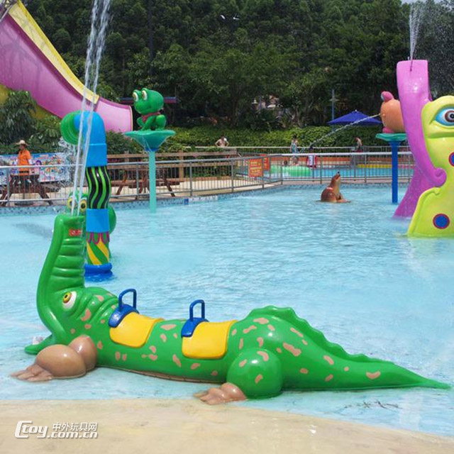 广州厂家直供儿童水上乐园设备-戏水设备-喷水鳄鱼