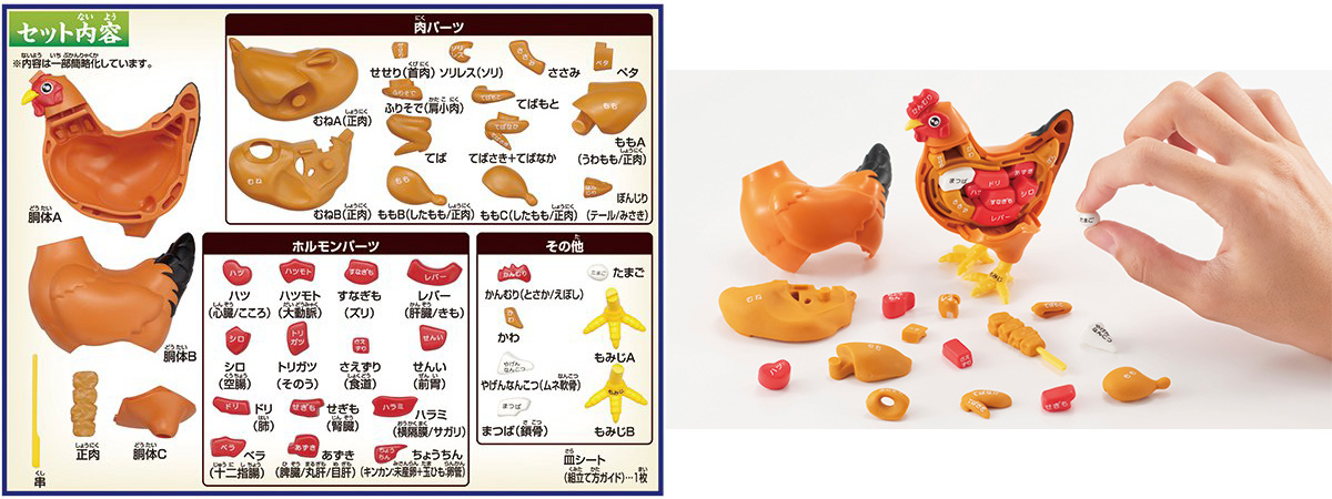 日本万代推整只买起来系统之肉鸡3D立体拼图