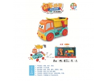 柏晖STEM系列DIY拼装灯光音乐斗车卡车玩具BH1347