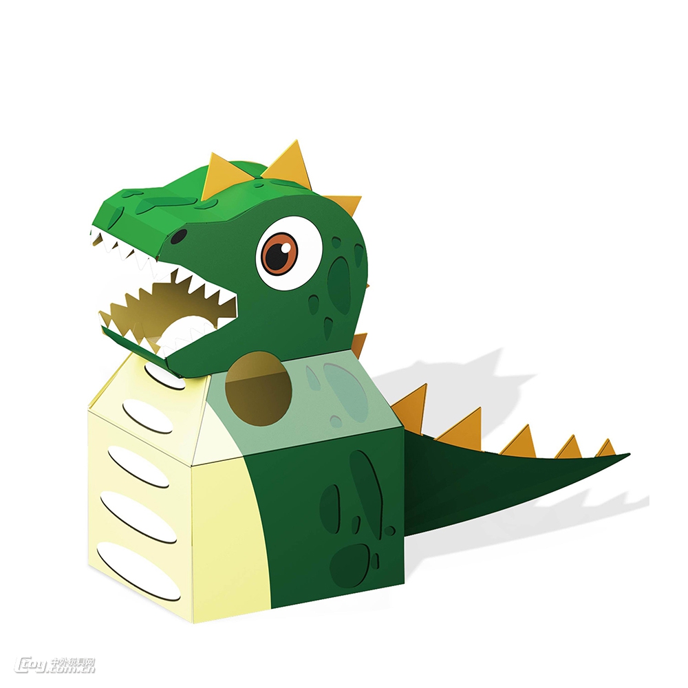 抖音同款恐龙纸箱子可穿套身衣服儿童DIY制作纸皮玩具角色扮演