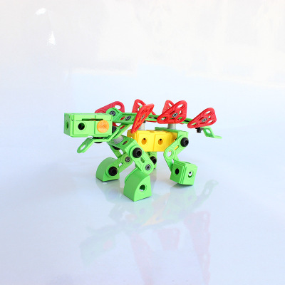 智力拼装剑龙恐龙螺母组合玩具