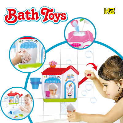 戏水螃蟹泡泡机冰淇淋泡泡机浴室玩具