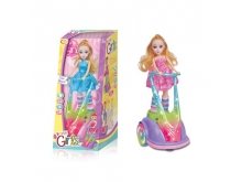 电动芭比跳舞娃娃带灯光音乐儿童女孩玩具