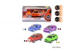 合金回力车标致玩具模型摆件儿童轿车