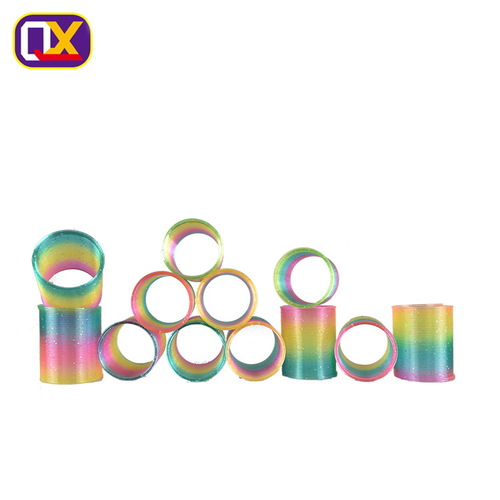 QX拉环塑料弹簧圈圆形彩虹圈装MCS52-X/-I